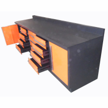 Customized durable metal work bench with drawers